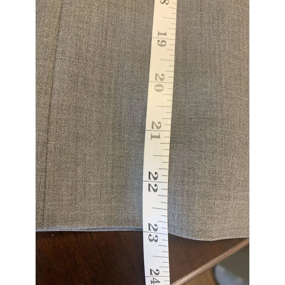 J. Crew Bi-Stretch Wool Blazer Italy Tollegno 1900 Lined Gray Size 12 - Picture 11 of 11